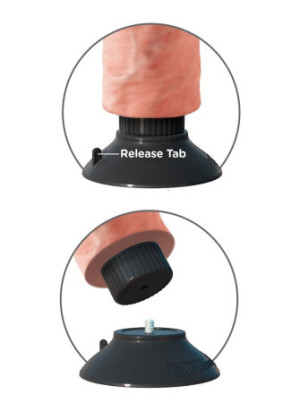 8" Vibrating Cock with Balls